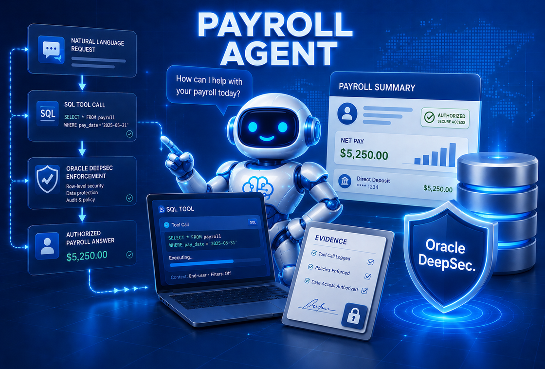 Payroll Agent governed by Oracle DeepSec.